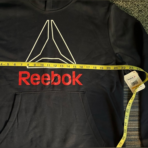 REEBOK MEN’S ACTIVE FLEECE HOODIE LG NWT - Picture 3 of 5
